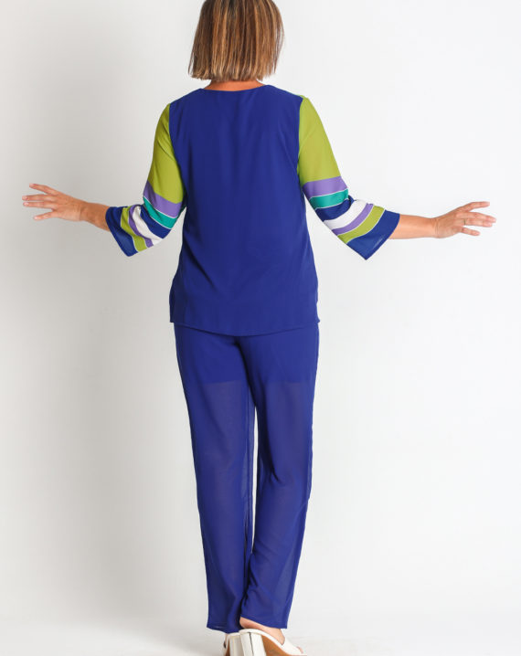 BLUSA GASA MANGAS RAYAS - Imagen 2