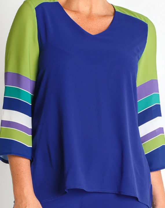 BLUSA GASA MANGAS RAYAS - Imagen 4