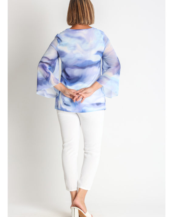 BLUSA ESTAMPADO MANGA 3/4 ABIERTA - Imagen 2