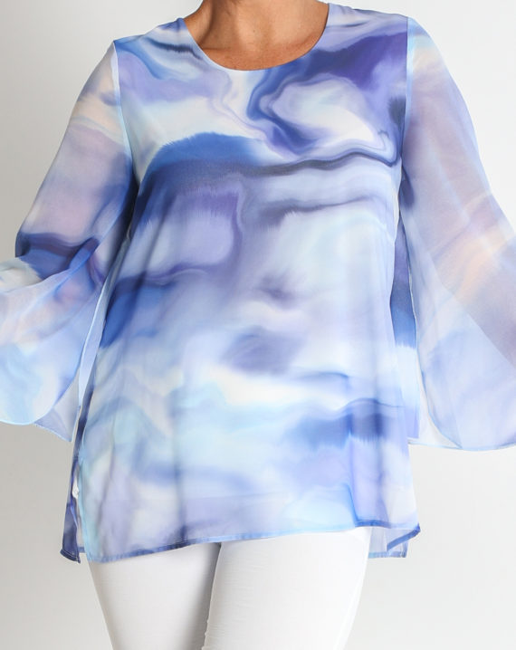 BLUSA ESTAMPADO MANGA 3/4 ABIERTA - Imagen 4