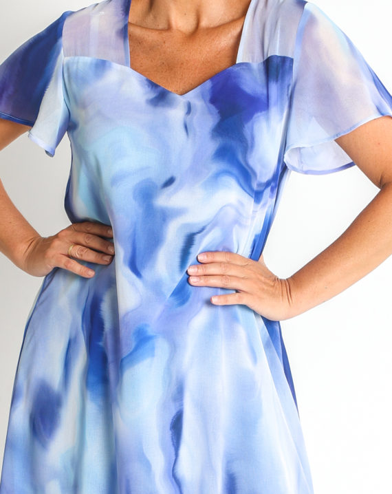 VESTIDO GASA ESTAMPADO - Imagen 4
