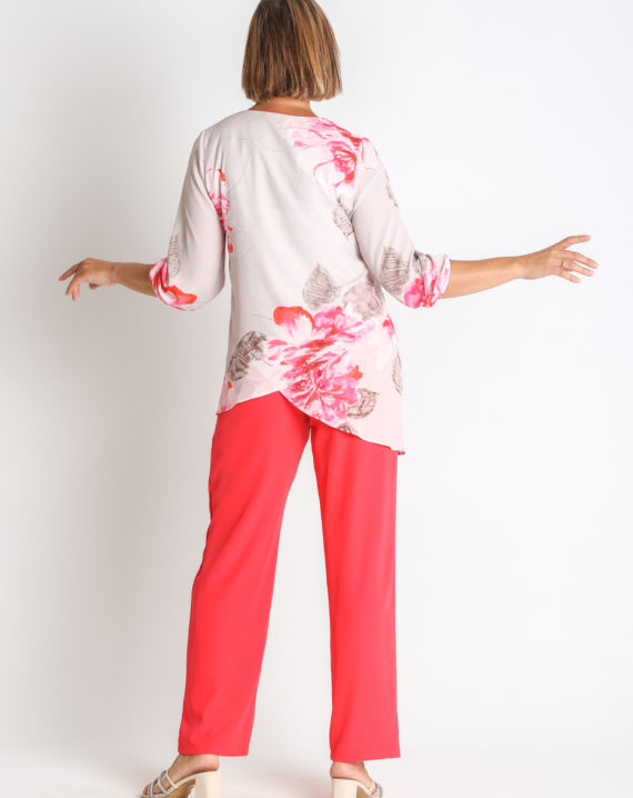 BLUSA GASA ESTAMPADA FLORES - Imagen 2