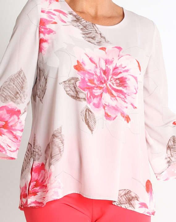 BLUSA GASA ESTAMPADA - Imagen 4