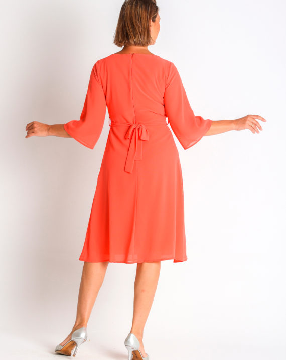 VESTIDO GASA CON CINTURON - Imagen 2