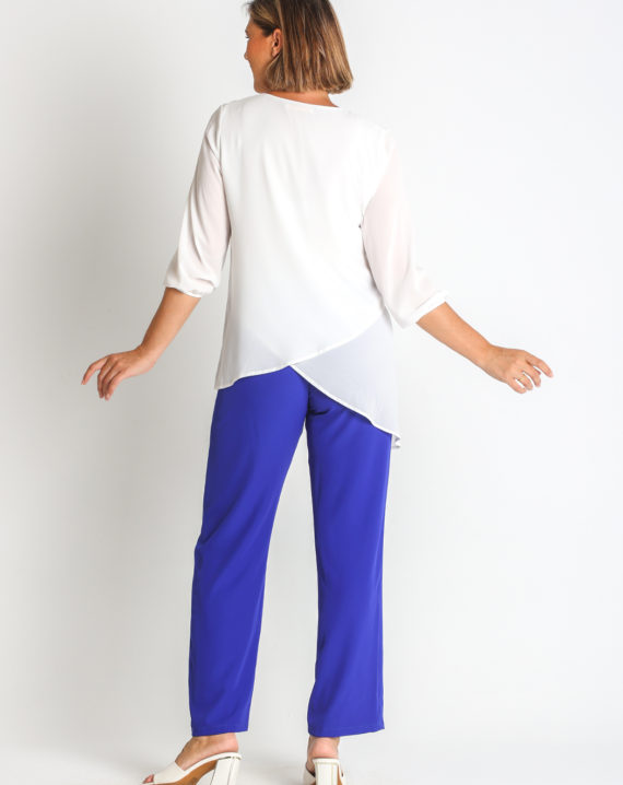 BLUSA GASA DOBLE FORNITURA HOMBROS - Imagen 2